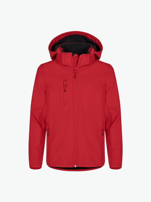 Clique Classic Softshell Jkt Junior - Rood Softshell Jas Clique 110/120