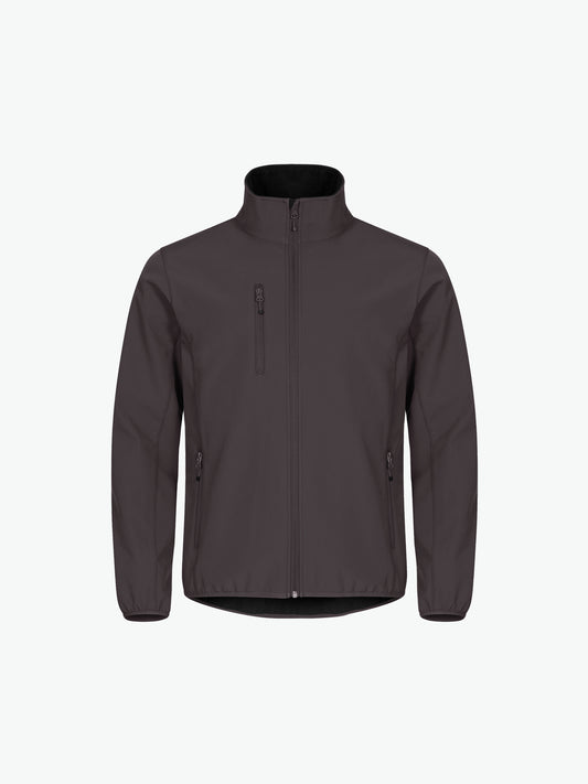 Clique Classic Softshell Jacket - Donkergrijs Softshell Jas Clique XS