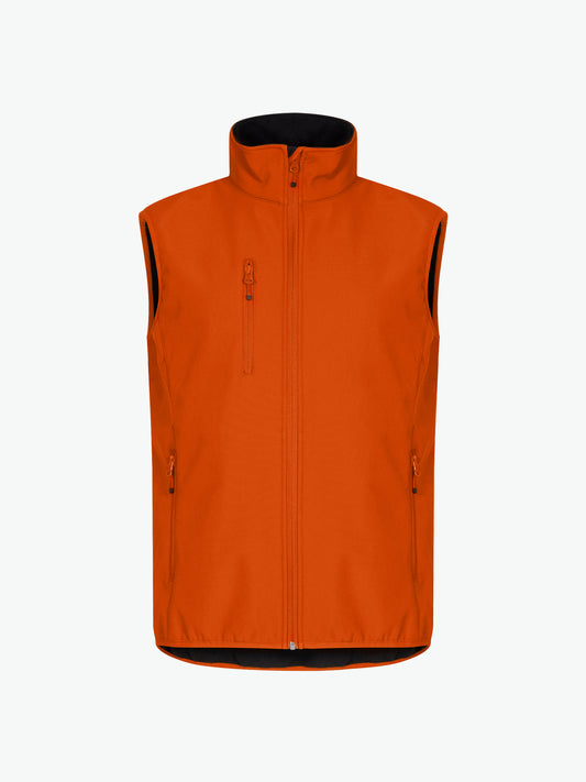 Clique Classic Softshell Vest - Diep Oranje Softshell Jas Clique XS
