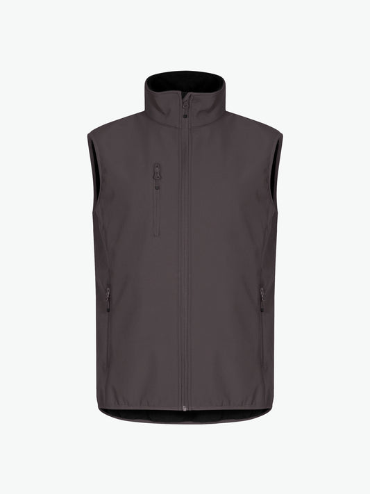 Clique Classic Softshell Vest - Donkergrijs Softshell Jas Clique XS