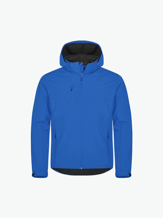 Clique Classic Softshell Hoody Jacket - Kobalt Softshell Jas Clique XS