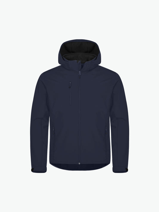 Clique Classic Softshell Hoody Jacket - Dark Navy Softshell Jas Clique XS