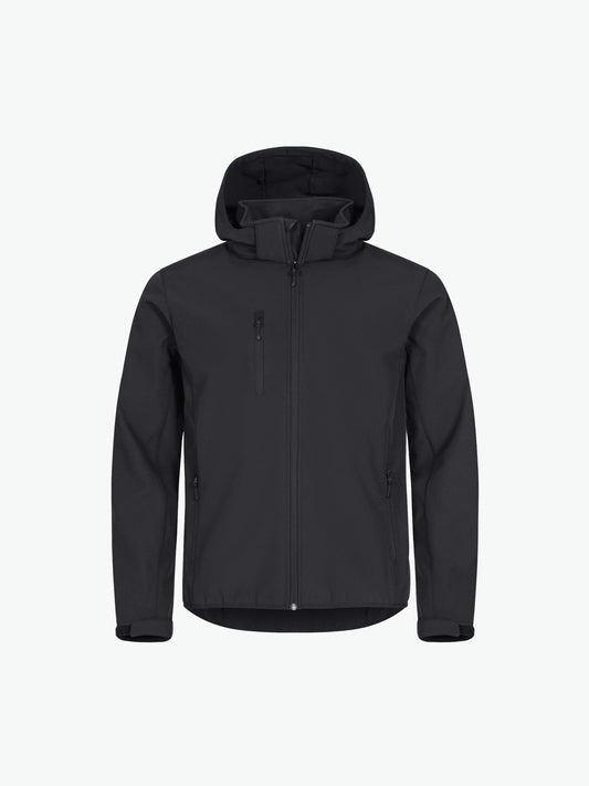 Clique Classic Softshell Hoody Jacket - Zwart Softshell Jas Clique XS