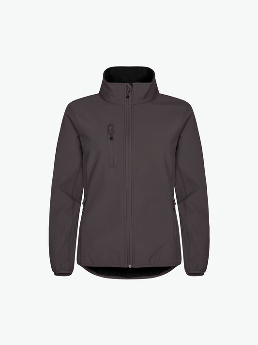 Clique Classic Softshell Jacket Women - Donkergrijs Softshell Jas Clique XS