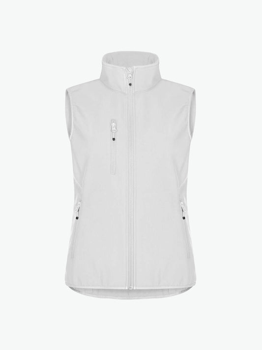 Clique Classic Softshell Vest Women - Wit Softshell Jas Clique XS