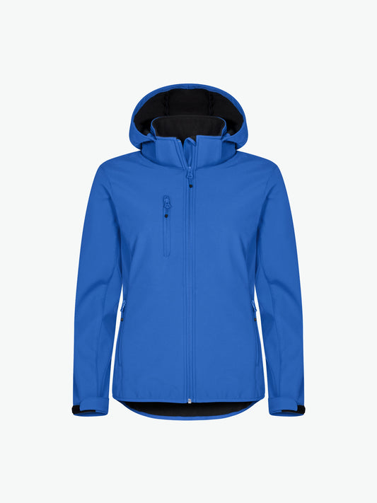 Clique Classic Softshell Hoody Jacket Women - Kobalt Softshell Jas Clique XS