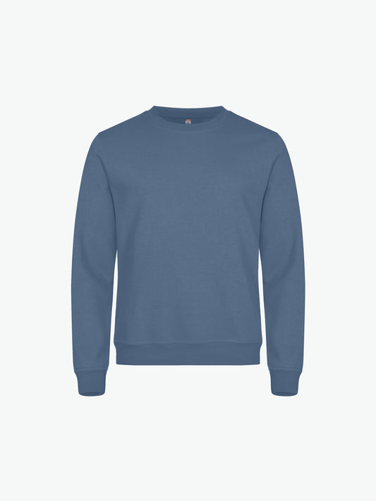 Clique Miami Roundneck - Staalblauw Sweater Clique XS