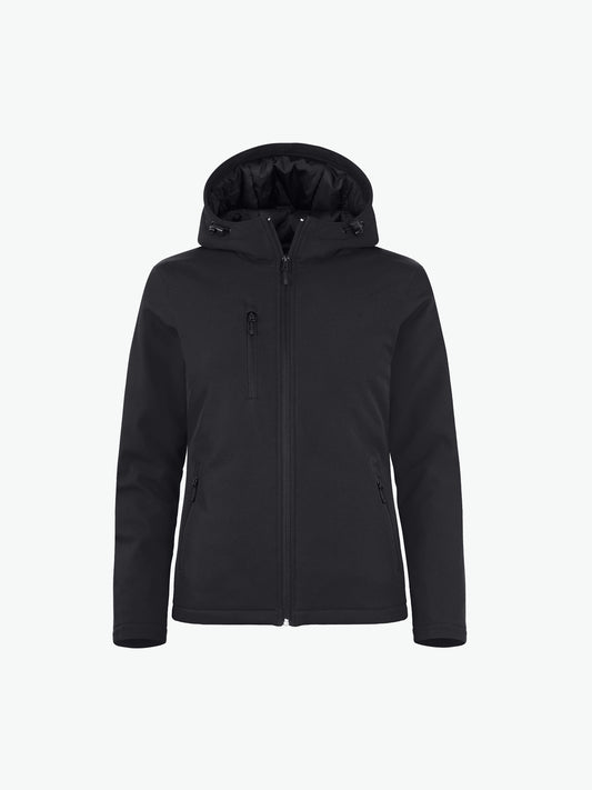Clique Padded Hoody Softshell Jacket Women - Zwart Softshell Jas Clique XS