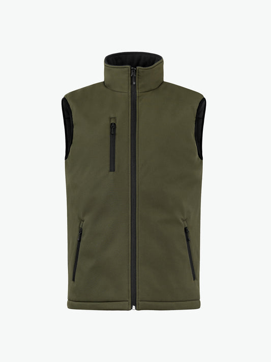 Clique Padded Softshell Vest - Mistgroen Softshell Jas Clique XS