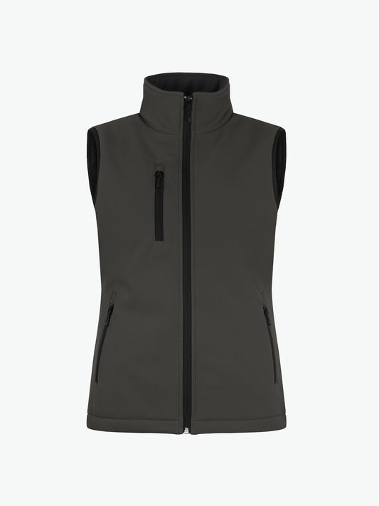 Clique Padded Softshell Vest Women - Donkergrijs Softshell Jas Clique XS