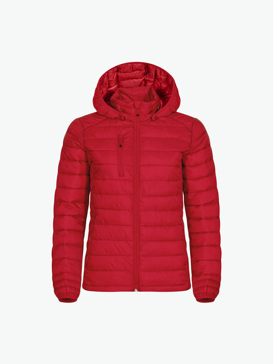 Clique Hudson Jacket Women - Rood (Winter) Jas Clique XS