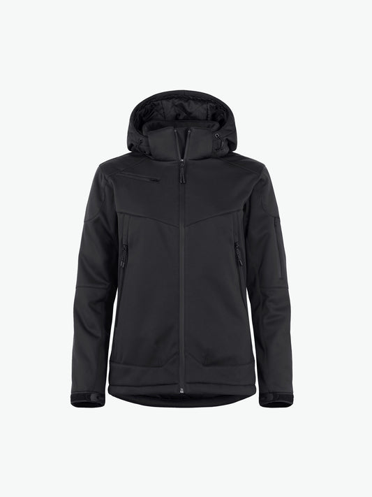 Clique Grayland Jacket Women - Zwart Softshell Jas Clique XS