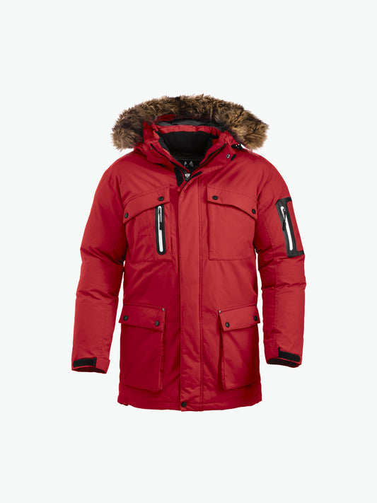 Clique Malamute Jacket - Rood (Winter) Jas Clique 2XS