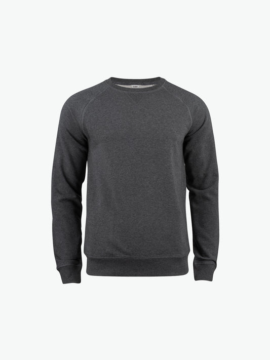 Clique Premium OC Roundneck - Antraciet Melange Sweater Clique XS