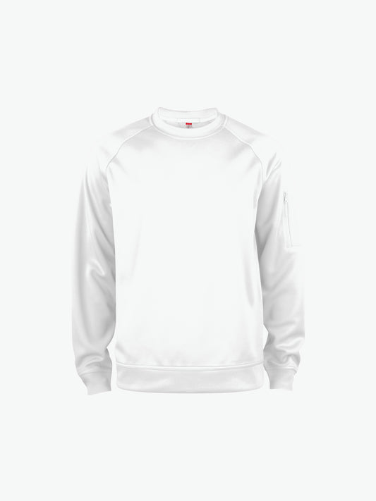 Clique Basic Active Roundneck - Wit Sweater Clique XS