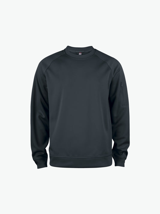 Clique Basic Active Roundneck - Zwart Sweater Clique XS