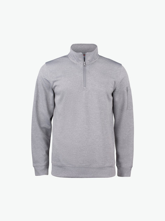 Clique Basic Active Half Zip - Grijsmelange Sweater Clique XS