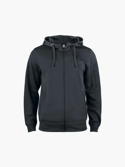 Clique Basic Active Hoody FZ - Zwart Hoodie Clique XS