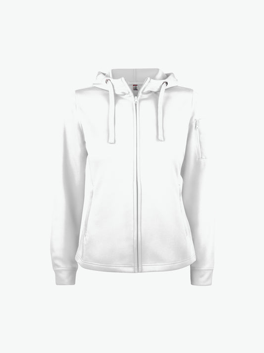 Clique Basic Active Hoody FZ Women - Wit Hoodie Clique XS