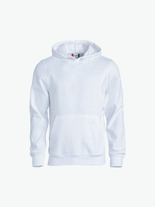 Clique Basic Hoody Junior - Wit Hoodie Clique 90/100