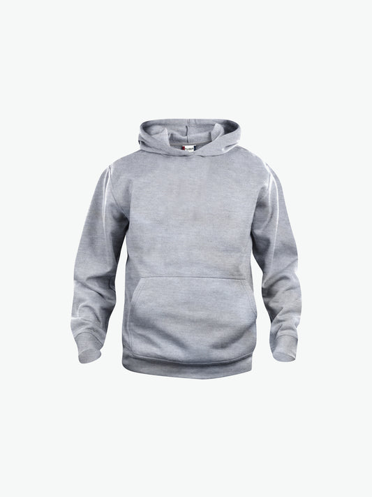 Clique Basic Hoody Junior - Grijsmelange Hoodie Clique 90/100
