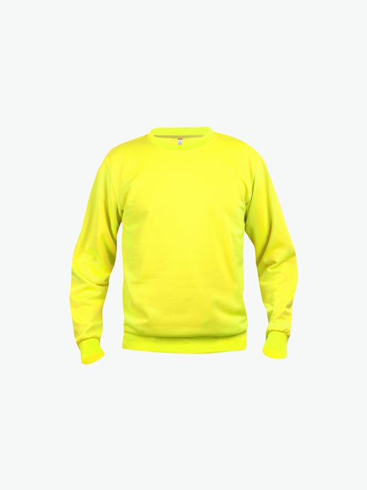 Clique Basic Roundneck - Signaalgeel Sweater Clique XS
