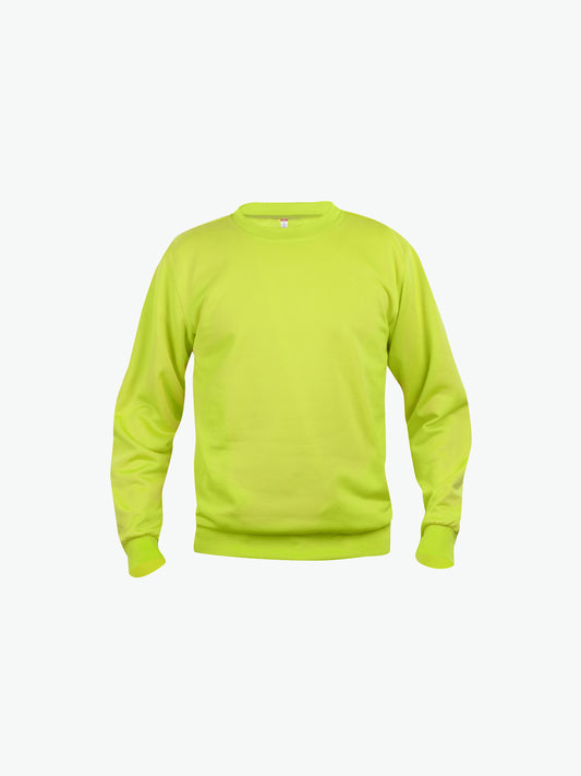 Clique Basic Roundneck - Signaalgroen Sweater Clique XS