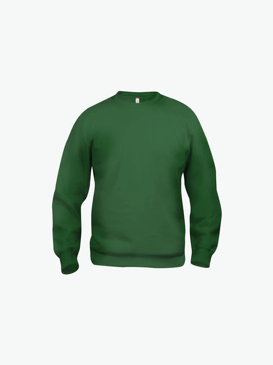 Clique Basic Roundneck - Flessengroen Sweater Clique XS