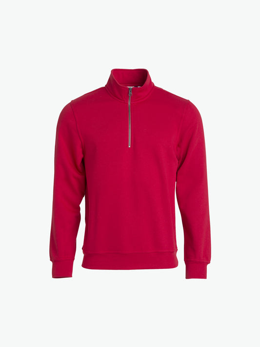 Clique Basic Half Zip - Rood Sweater Clique XS