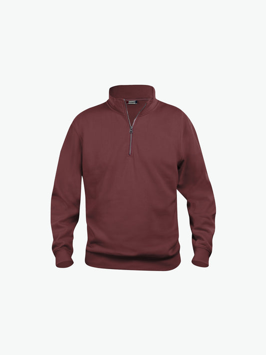 Clique Basic Half Zip - Bordeaux Sweater Clique XS