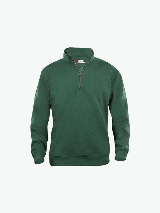 Clique Basic Half Zip - Flessengroen Sweater Clique XS