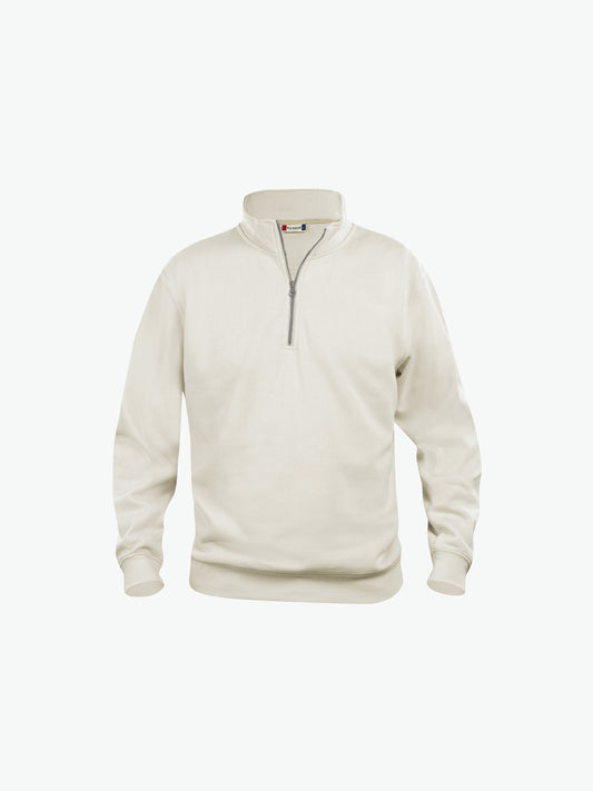 Clique Basic Half Zip - Licht Khaki Sweater Clique XS