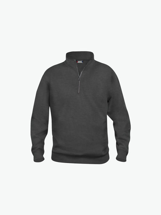 Clique Basic Half Zip - Antraciet Melange Sweater Clique XS