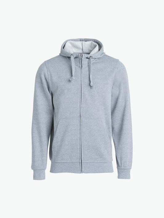 Clique Basic Hoody Full Zip - Grijsmelange Hoodie Clique XS