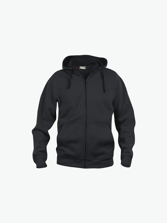 Clique Basic Hoody Full Zip - Zwart Hoodie Clique XS
