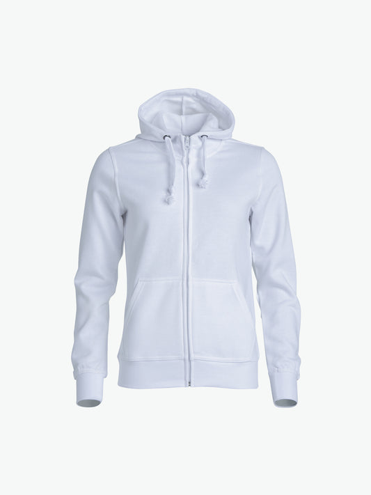 Clique Basic Hoody Full Zip Women - Wit Hoodie Women Clique XS