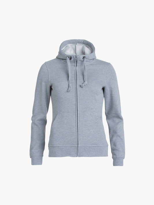 Clique Basic Hoody Full Zip Women - Grijsmelange Hoodie Women Clique XS