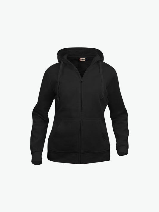 Clique Basic Hoody Full Zip Women - Zwart Hoodie Women Clique XS