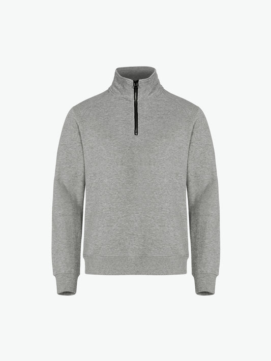 Clique Classic Half Zip - Grijsmelange Sweater Clique XS