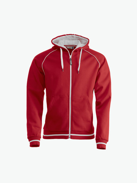 Clique Gerry Hooded Jack - Rood Hoodie Vest Clique XS
