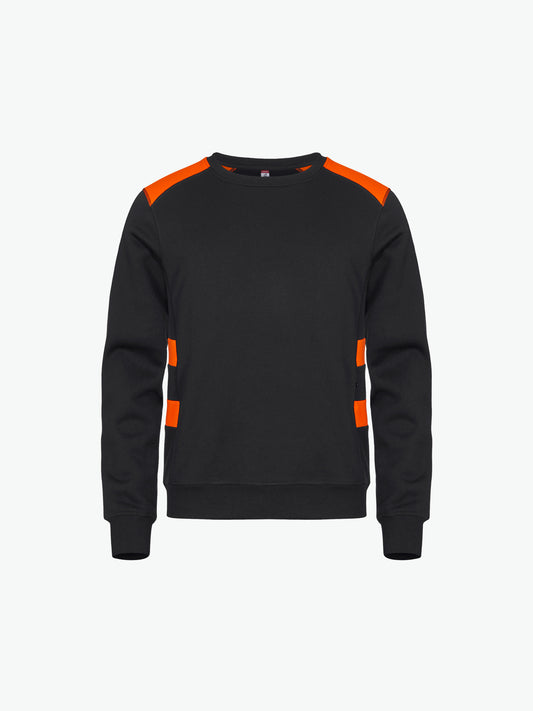 Clique Ambition Roundneck - Signaaloranje Sweater Clique XS
