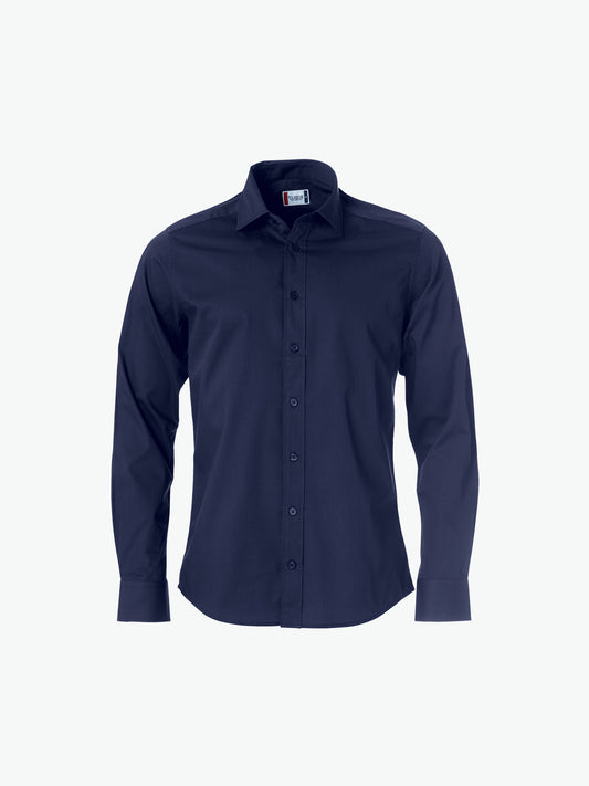 Clique Clark Shirt - Dark Navy Overhemd Clique XS