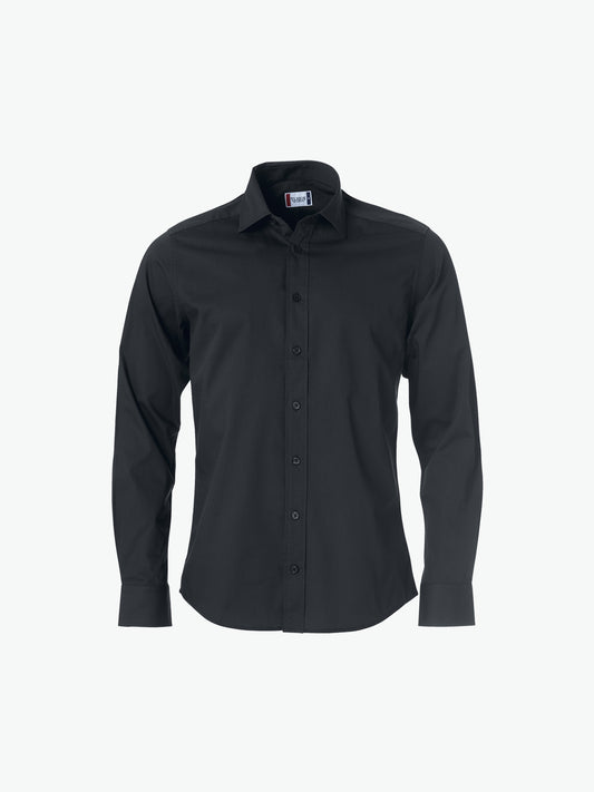 Clique Clark Shirt - Zwart Overhemd Clique XS