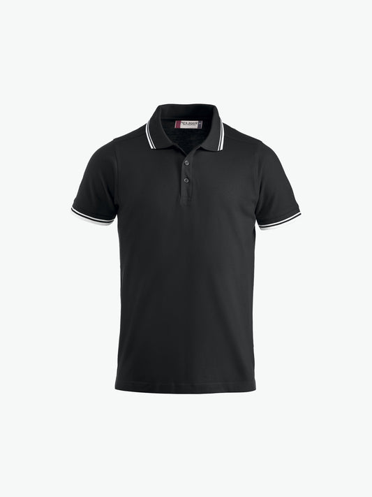Clique Amarillo Polo - Zwart/Wit Polo Clique XS
