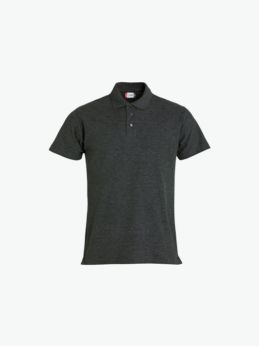 Clique Basic Polo - Antraciet Melange Polo Clique XS