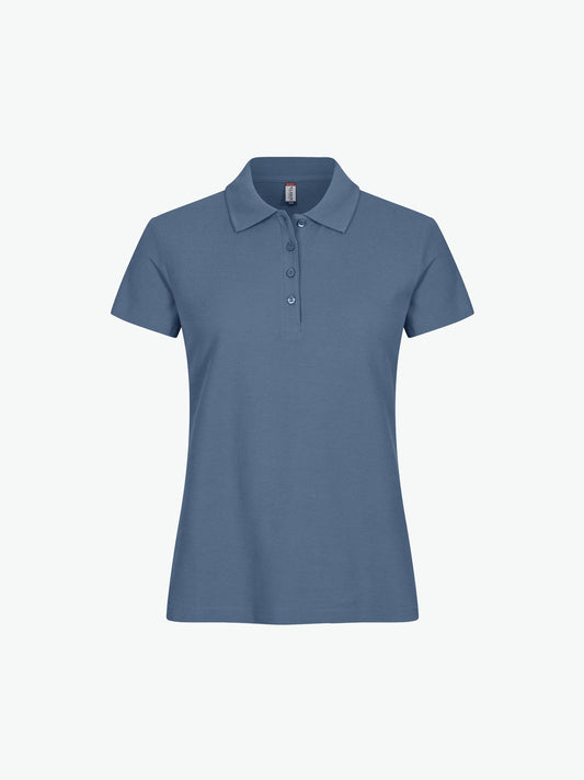 Clique Basic Polo Women - Staalblauw Polo Dames Clique XS