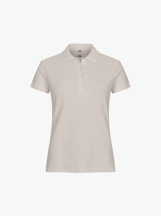 Clique Basic Polo Women - Steengrijs Polo Dames Clique XS