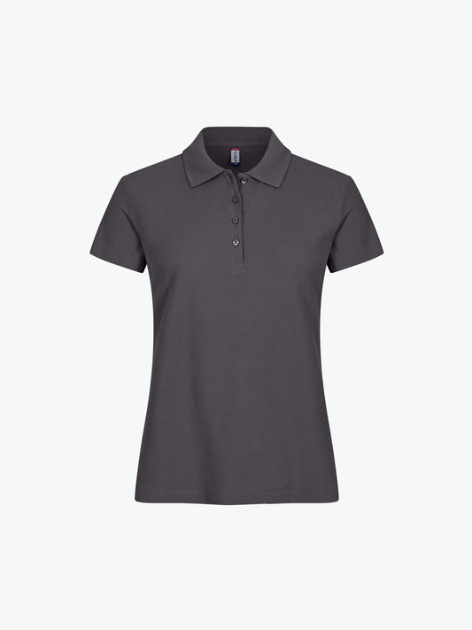 Clique Basic Polo Women - Metaalgrijs Polo Dames Clique XS