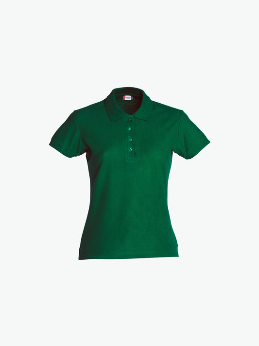Clique Basic Polo Women - Flessengroen Polo Dames Clique XS