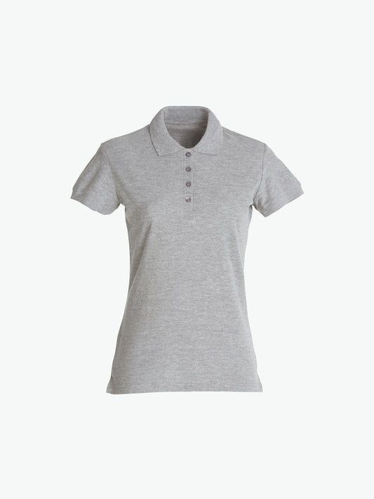 Clique Basic Polo Women - Grijsmelange Polo Dames Clique XS